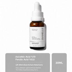 C Vitamini Leke Karşıtı Canlandırıcı Serum - %10 Ascorbic Acid & %0.5 Ferulic Acid C Vitamini Leke Karşıtı Canlandırıcı Serum - %10 Ascorbic Acid & %0.5 Ferulic Acid